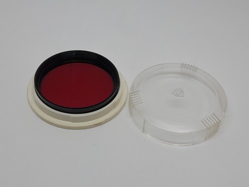 GENUINE 52mm VERY CLEAN RED FILTER IN ITS CASE FOR THE 2/58 44M-4 HELIOS LENS - Picture 2 of 7