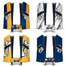 NHL NASHVILLE PREDATORS VINYL SKIN FOR SONY PS5 PRO DIGITAL EDITION BUNDLE