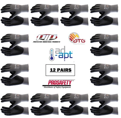 12- 42-874 MaxiFlex Foam Nitrile Grip Palm Coated PROTECTIVE WORK GLOVES MEDIUM