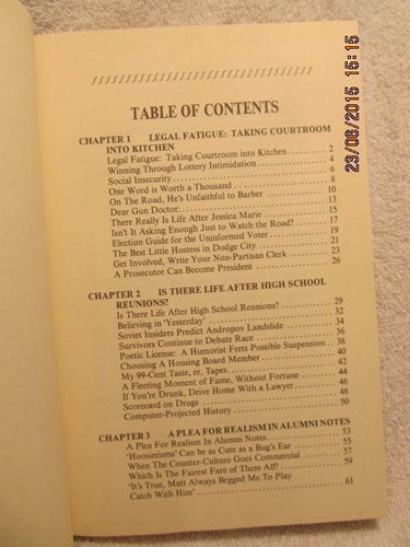 Signed Book The Best of Stan Levco Evansville iN Attorney & Columnist To Jack - Picture 3 of 3