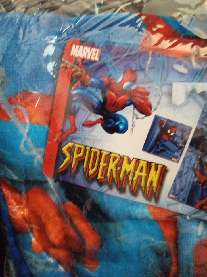 Juego de toallas de baño de 2 piezas absorbentes suaves Marvel Spiderman 1 paño niños Trl4#324 Foto 3 de 4