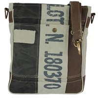 Sunsa Damen UmhäNgetasche Vintage Tasche Canvas/Leder Nachhaltige Crossover Bag