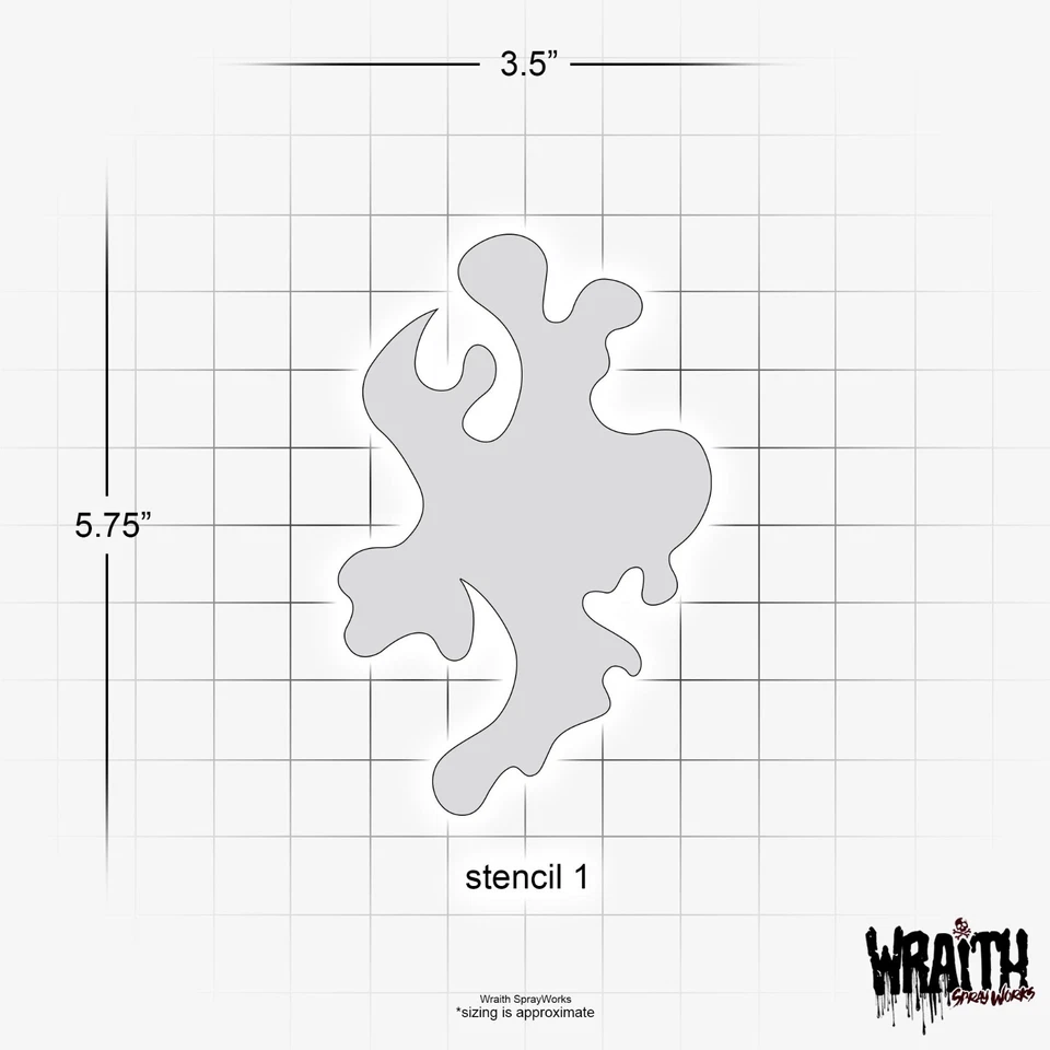 Real Fire Stencil Set (MINI) - Reusable Airbrush Stencil Template - Image 2 of 4