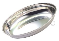 SERVIERSCHALE BERLIN OVAL 17x12,5 CM EDELSTAHL Servierplatte Servierteller