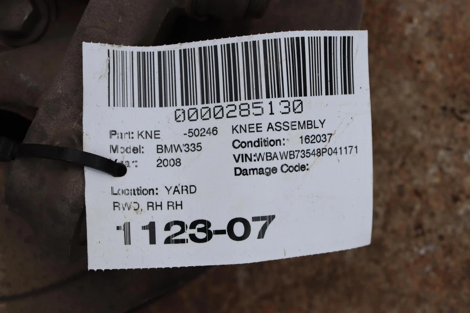 2007-2013 BMW 335I E92 RWD ПЕРЕДНИЙ ПРАВЫЙ ШПИНДЕЛЬ КОСТЯШКИ СТУПИЦЫ С РЫЧАГАМИ УПРАВЛЕНИЯ OEM - Изображение 3 из 3