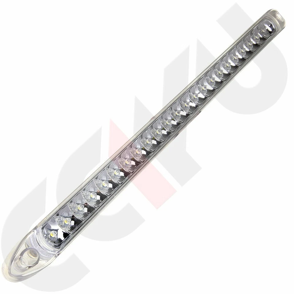 2x 17" 23LED Blanco Remolque Parada Cola Giro Tercera Barra de Luz de Freno Impermeable Sellado Foto 3 de 4