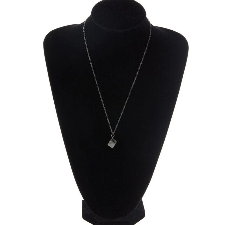 Emporio Armani Men's Gunmetal Statement Necklace Cube Pendant EGS2640060 - Image 3 of 4