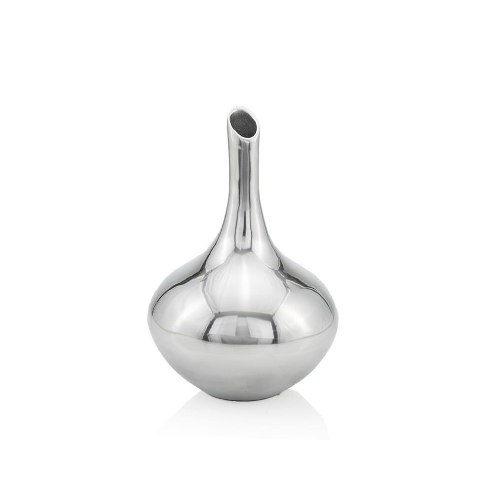 13 Aluminum Silver Bud Table Vase