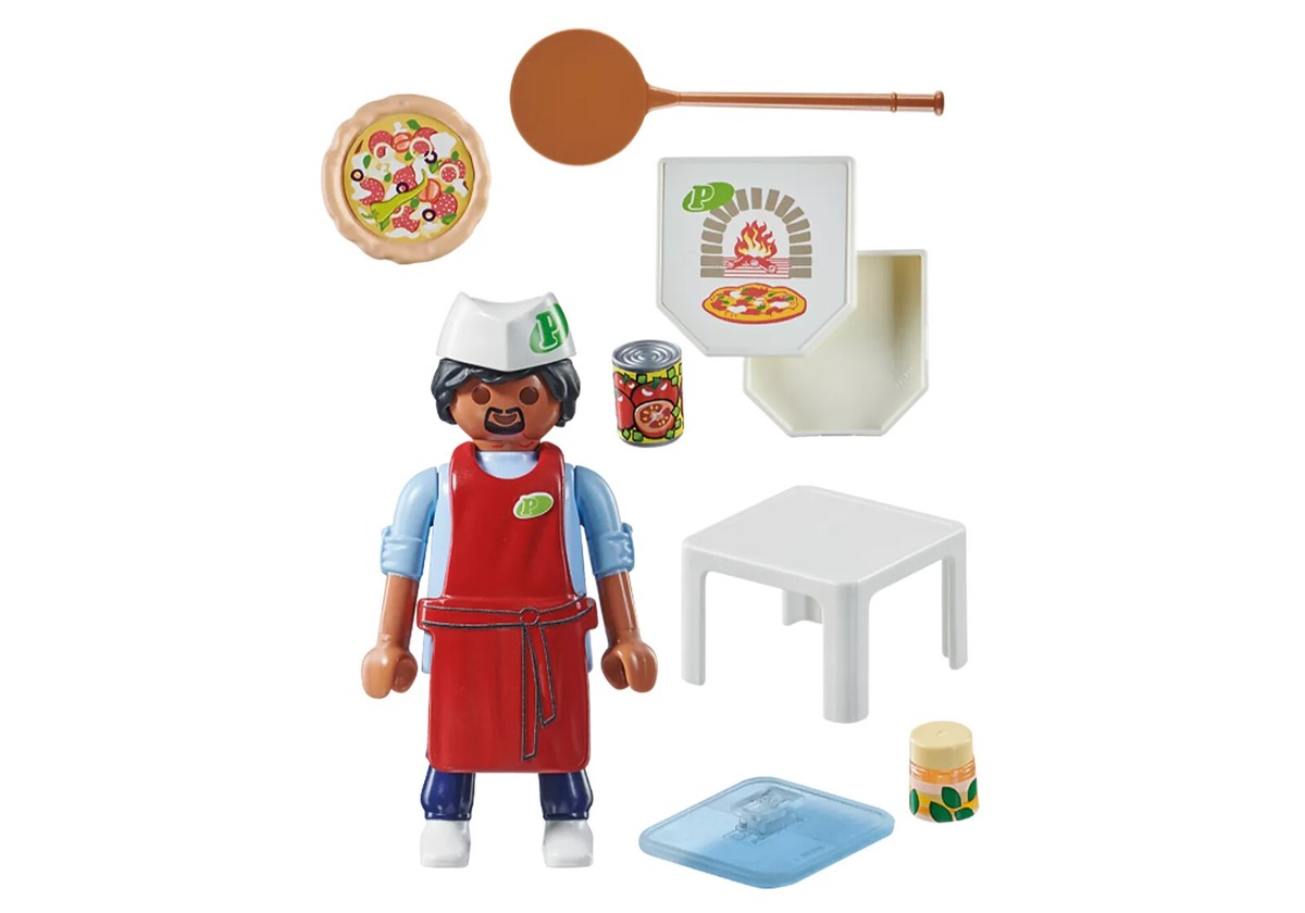 Playmobil Pizza Chef Figure Set 71161 NIP! | eBay