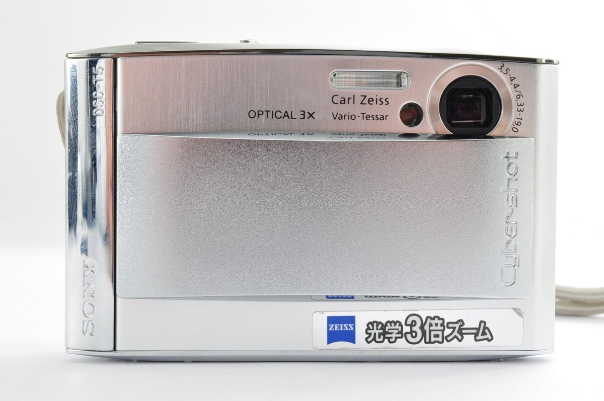 Sony Cyber-shot DSC-T5 Silver 5.1MP Japanese Only [Near Mint