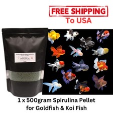 1 X 500gram Extra Spirulina Koi  Goldfish For Color Enchanted Pellet Fast Ship