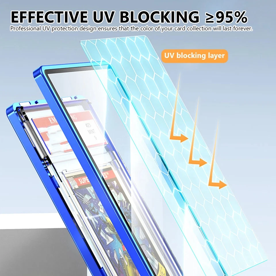 Trading Card Holder Case Graded Sports Card Slab Display Box Protector for PSA - Image 4 of 4