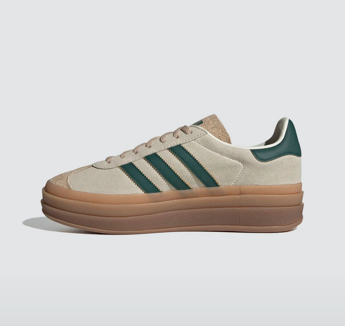 ★Adidas★Gazelle Bold Cream White Collegiate Green★大人気 Womens adidas Gazelle Bold Athletic Shoe - Cream White