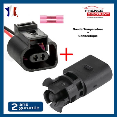 Prise Fiche Connecteur + Capteur de Temperature Exterieure adaptable 1J0919379A - Photo 1/4