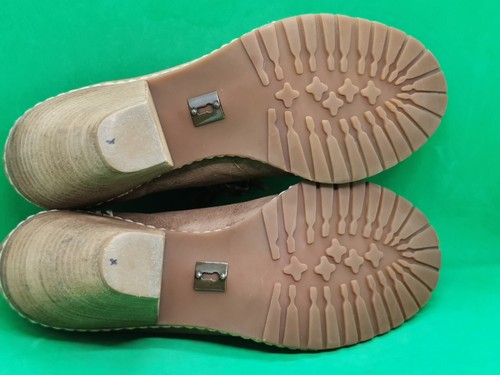 *Schuler & Sons Philadelphia Brown Leather W Leapard Booties Women's Size 8 - Picture 7 of 19