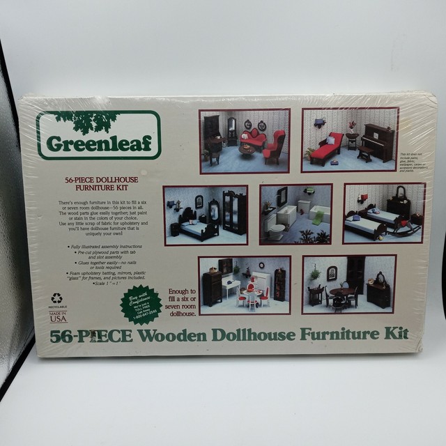 Greenleaf 56pc Dollhouse Furniture Kit 