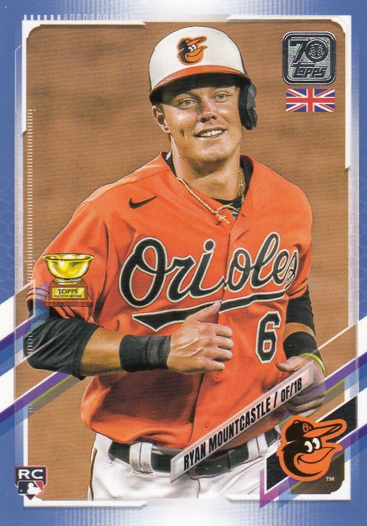 その他 Ryan Mountcastle RC Autograph Topps RYAN MOUNTCASTLE /75 TOPPS UK UNITED KINGDOM ROOKIE BLUE RC