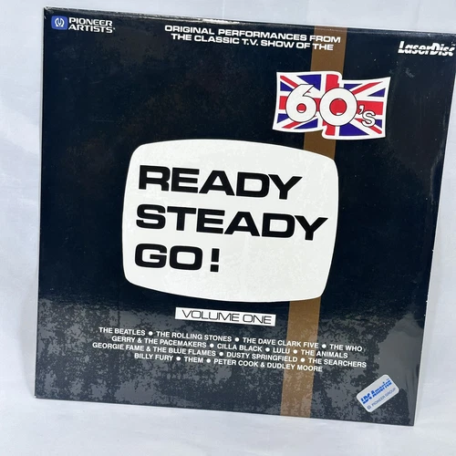 Ready Steady Go! Volume One LaserDisc Brand New Beatles Rolling Who Flames