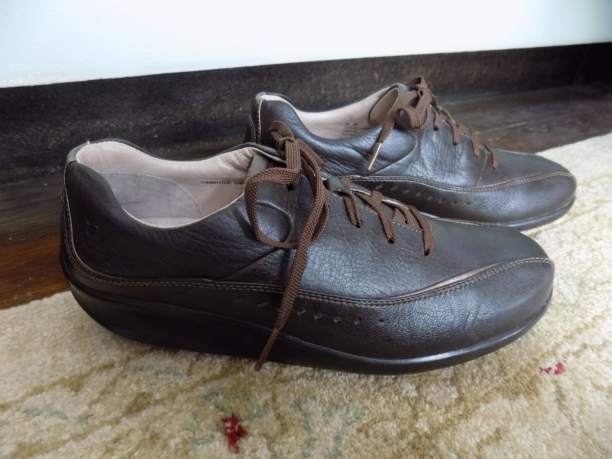 Aravon New Balance Oxford Lace Up Comfort Walking Shimmer Brown