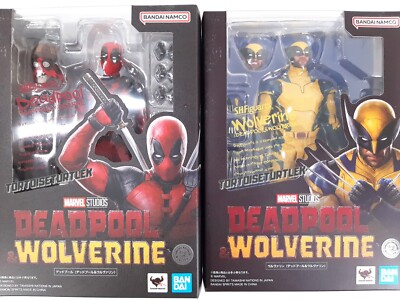 S.H.Figuarts Deadpool & Wolverine Set of 2 6.1 in Bandai Action