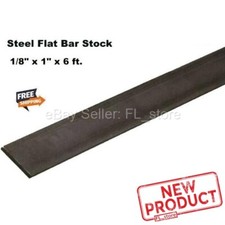 Steel Flat Stock 1/8" x 1" x 6 Feet Long Rectangular Bar Unpolished 1018 Alloy