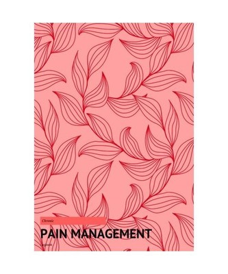 Chronic Pain Management Logbook: Red Daily Assessment Pages, Treatment History, 