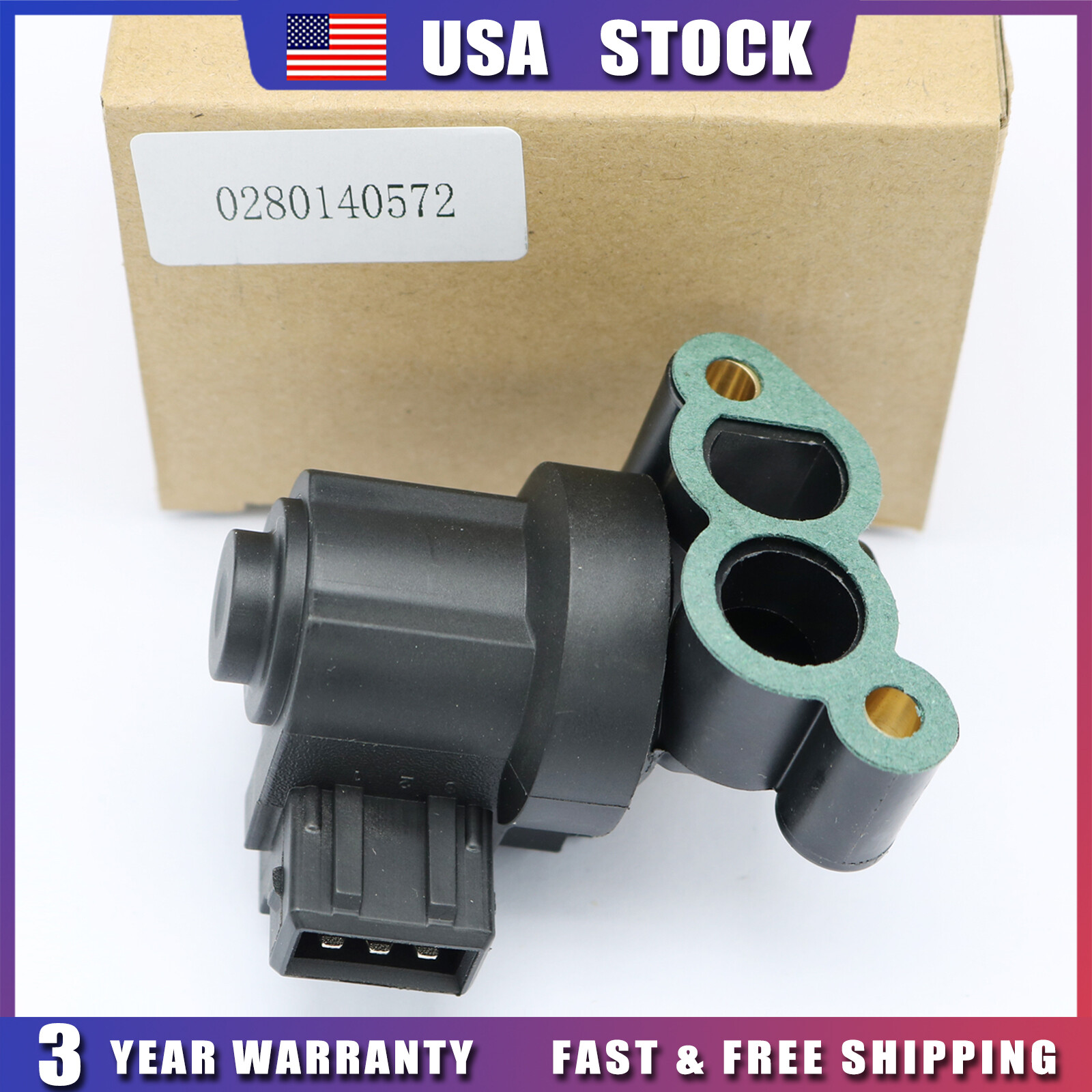 1997-2004 Porsche Throttle Body Idle Control Valve 0280140572 OEM New