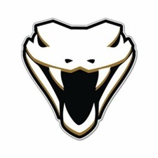 Autoaufkleber Cobra Kopf Schlange schädel Schwarz Gold L236 Sticker-12cm