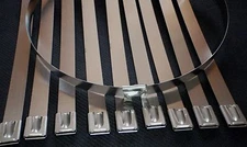 20PC STAINLESS STEEL 14" EXHAUST HEADER ZIP TIE STRAP BAND 5/16"W ZTWS7.9X350