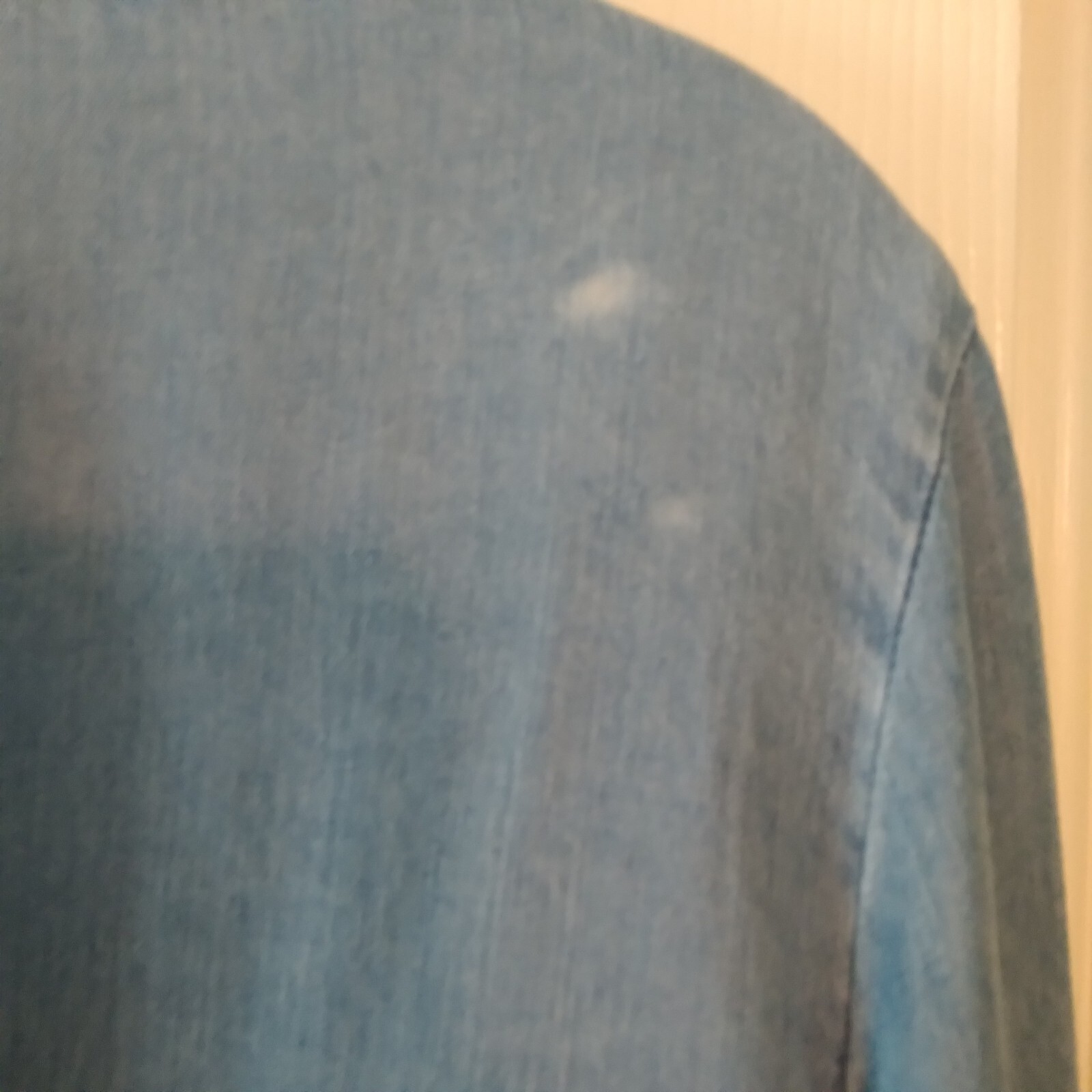 Michael Kors Blue Blouse 3/4 Button Sleeve Women's Large thumbnail 7