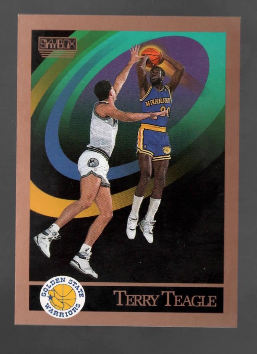 1990-91 SkyBox Terry Teagle Golden State Warriors #102 Near Mint or Better