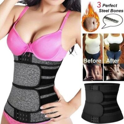 Women's Waist Trainer Body Shaper Sweat Belt Tummy Slimming Band Girdle Girdle