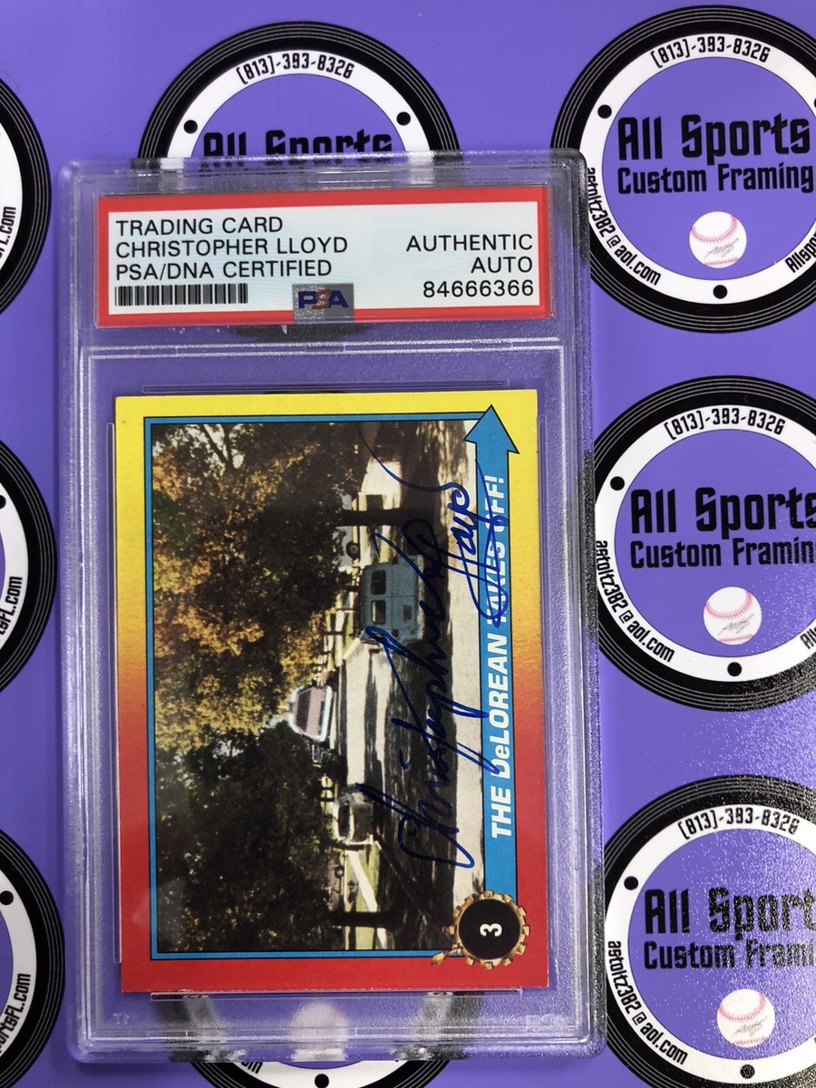 Christopher Lloyd autographed Back to the Future Trading