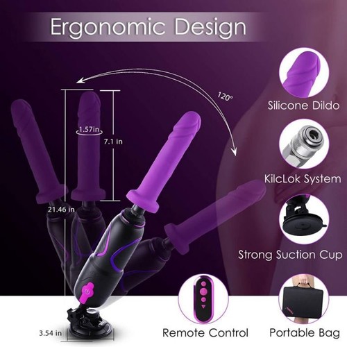 HiSmith Traveler Pro 3.0 Sex Machine Dildo App Remote Control KlicLok Portable - Picture 7 of 7