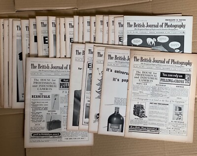 27 Vintage issues of The British Journal of Photography, July - Dec 1954