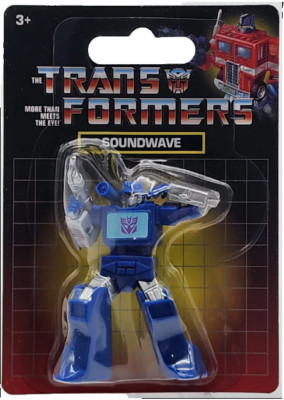 TRANSFORMES SOUNDWAVE 3'' Mini Figure MIP Hasbro Just Play Toys The Rev's