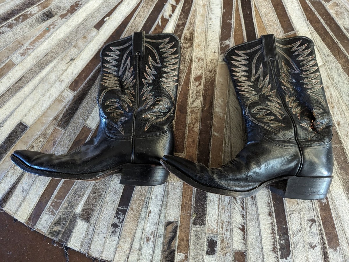 靴 00s JUSTIN Westernboots realleather 10.5 Justin Cowboy Western Boots Vintage mens 10.5 D RARE and womens 11