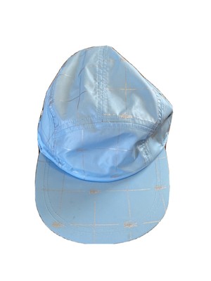 supreme lacoste reflective grid nylon camp cap black