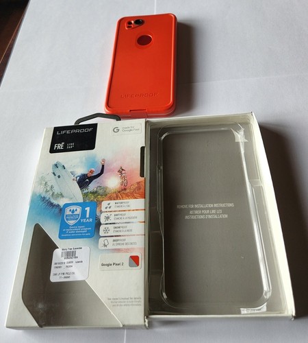 NEW Red Gray Lifeproof Fre Series Waterproof Case for Google Pixel 2 in Retail P - Picture 11 of 11