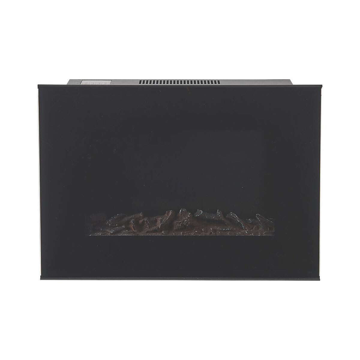 Lingga Electric Fire Wallhung Remote Control Black Log Effect 1.9 kW