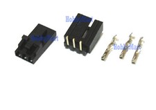 2543 Molex 2.54mm 3-Pin Male Female LOCK Connector Plug Crimps pin x 10 Sets