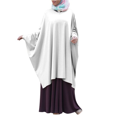 Women Muslim Burka Khimar Hijab Ramadan Islamic Headwear Kaftan Abaya Burqa Arab - Afbeelding 6 van 56