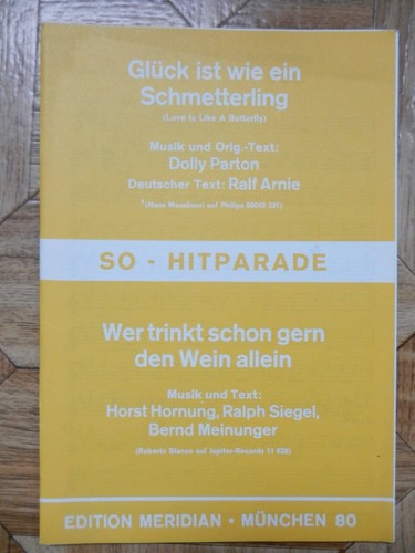 Glück ist wie ein Schmetterling - Wer trinkt schon gern den Wein allein