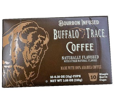   Buffalo Trace Bourbon Coffee KCups 10ct Medium Roast Arabica Fresh  NEW US