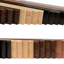 SOLID OAK or SAPELE SKIRTING BOARD CHOICE FINISH OR TYPE 20 x 120 mm