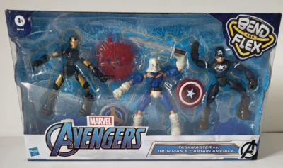 HASBRO AVENGERS Taskmaster vs. Iron Man & Captain America Bend & Flex dès 4 ans - Photo 1/2
