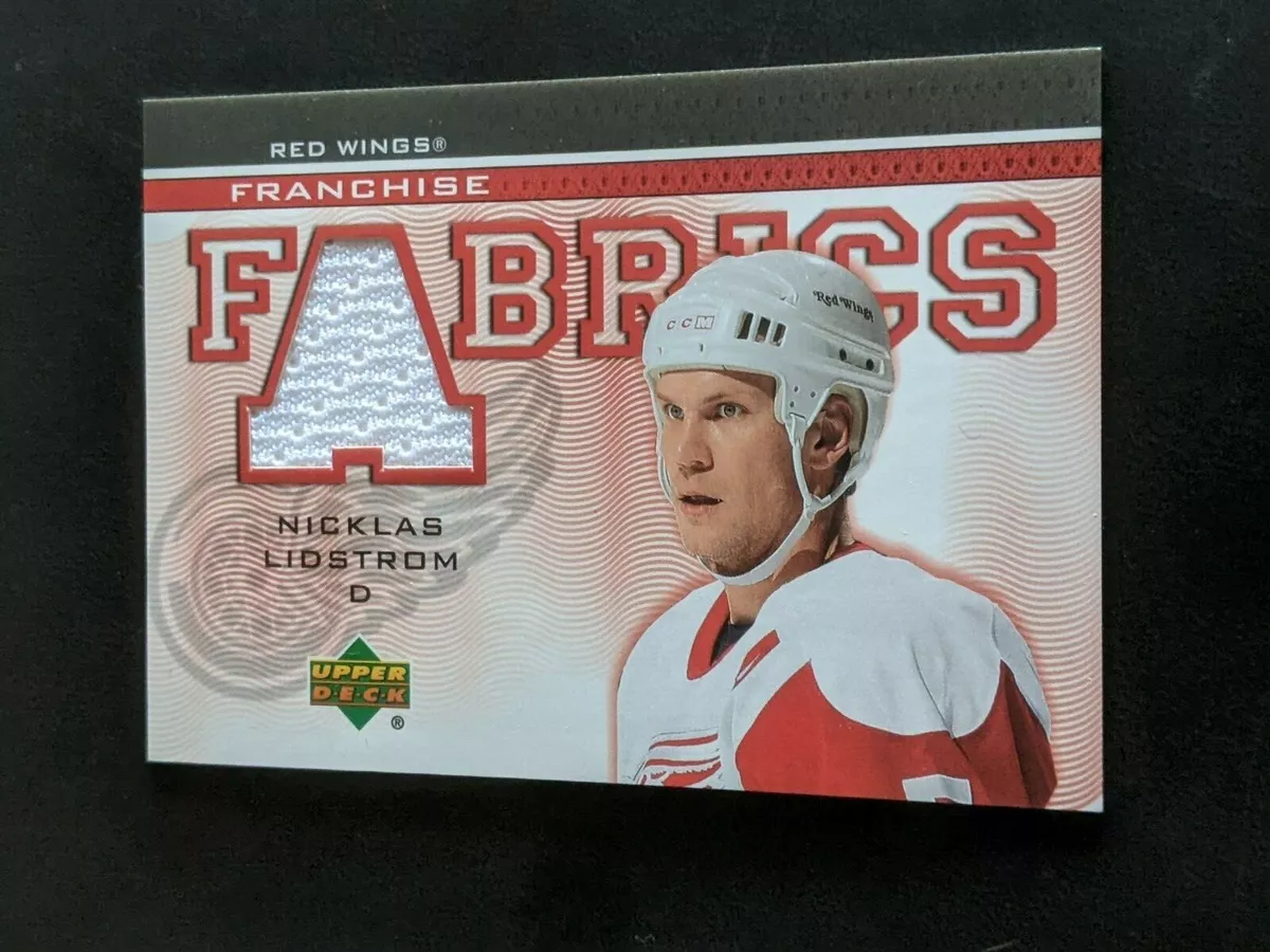 2003 04 UPPER DECK NICKLAS LIDSTROM FF NL FRANCHISE FABRICS JERSEY
