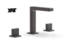 Bathroom Faucet with Metal Pop Up Drain Square 8 inch Widespread Bathroom Faucet