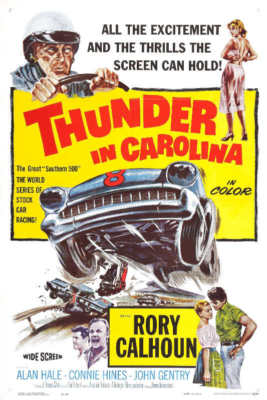 1960 THUNDER IN CAROLINA VINTAGE AUTO RACING MOVIE POSTER PRINT STYLE A 36x24