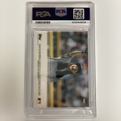 2021 Topps Now Steve Aoki - Blue Relic 17/49 #506B PSA 10 AUTO 10